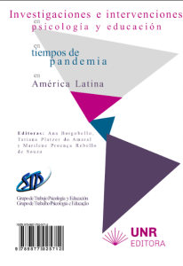 Portada del libero de Investigaciones e intervenciones en psicología y educación en tiempos de pandemia en América Latina