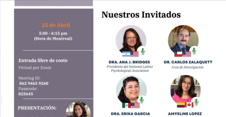 Conversatorio el trabajo de los psicólogos latinos en América del Norte