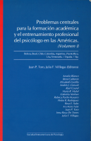 Portada del libro Problemas centrales para la formación académica y el entrenamiento profesional del psicólogo en las Américas. (Volumen I)