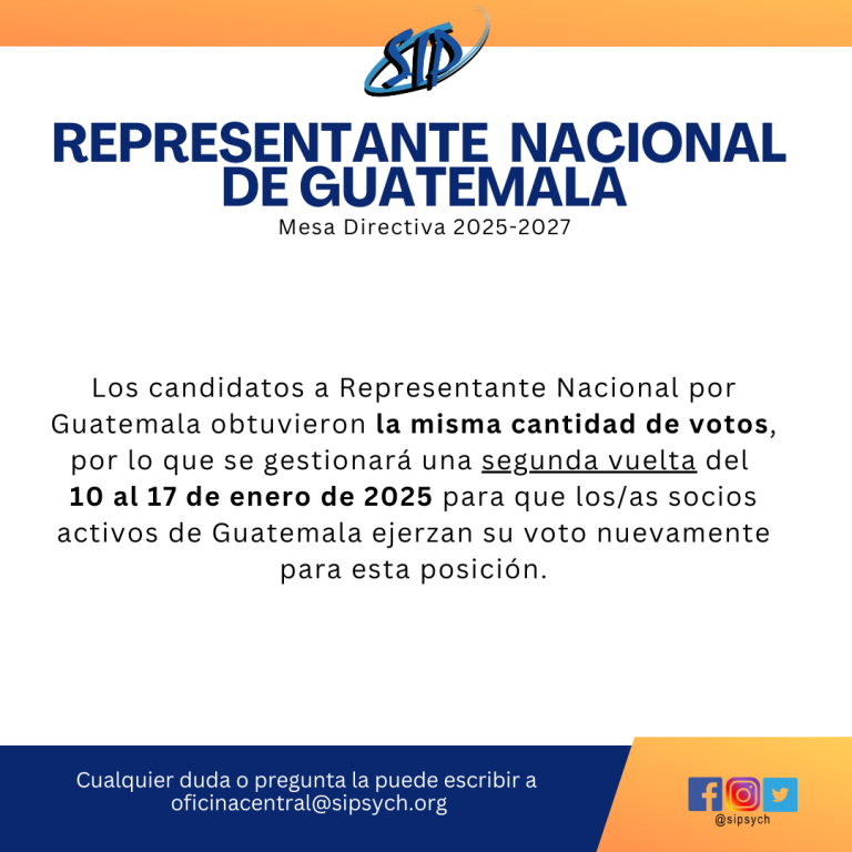 Mensaje sobre Representante Nacional de GUatemala